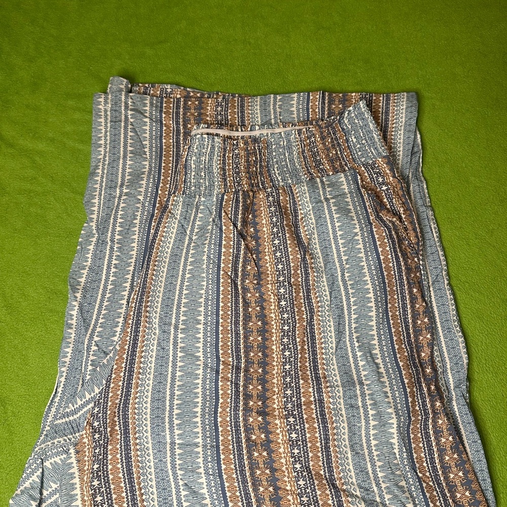 Striped Blue and Brown Pants